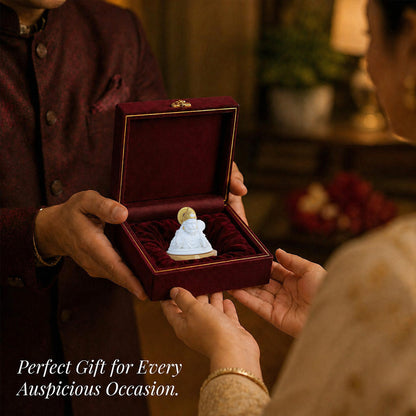 24K Gold-Plated Hanuman Ji Resin Idol for Car, Home & Office | Premium Gift Box | 8 x 7.5 CM