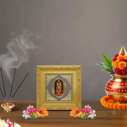 Ram Lalla | Divine Child Form of Lord Ram Royal Tabletop Photo Frame in 24K Gold Plated Foil
