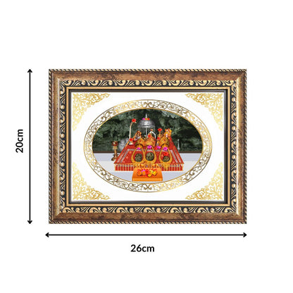Mata Ka Darbar | Divine Wall & Tabletop Royal Photo Frame in 24K Gold Plated Foil