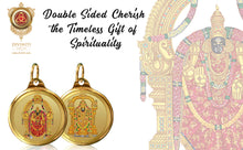 Load image into Gallery viewer, Diviniti 24K Double sided Gold Plated Pendant  Padmawati &amp; Balaji | 22 MM Flip Coin (1 PCS)

