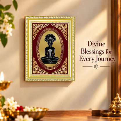 24K Gold-Plated Parshwanath Ji BG Frame | Premium Gift Box | 26x20 CM