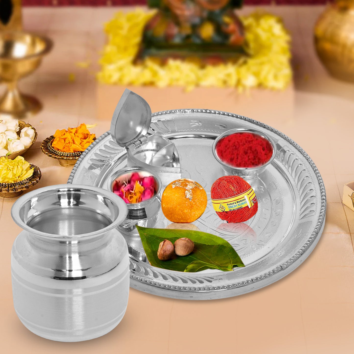 DIVINITI 925 Pure Silver Lota for Pooja and Workplace Gifting Mandir Puja Purpose (47g)