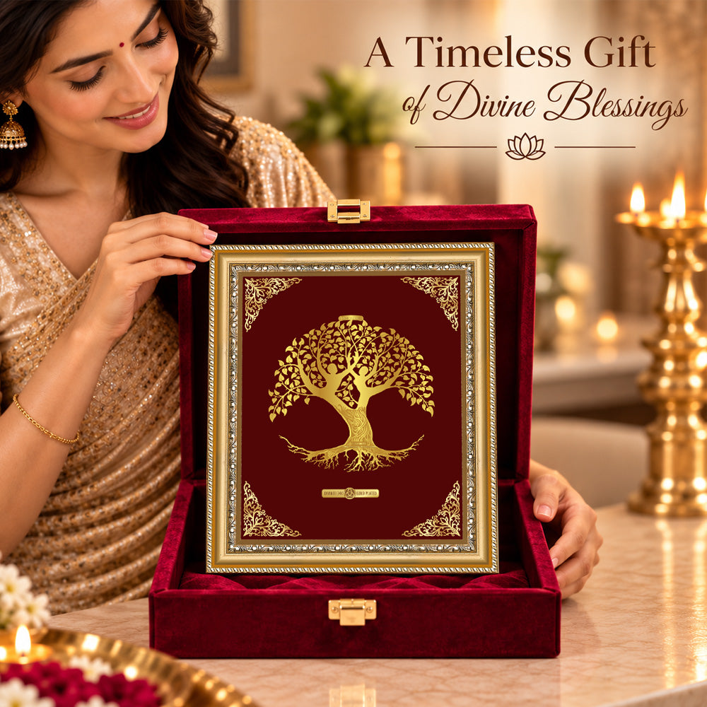 24K Gold-Plated Tree of Life Frame | Premium Gift Box | 12x18 CM