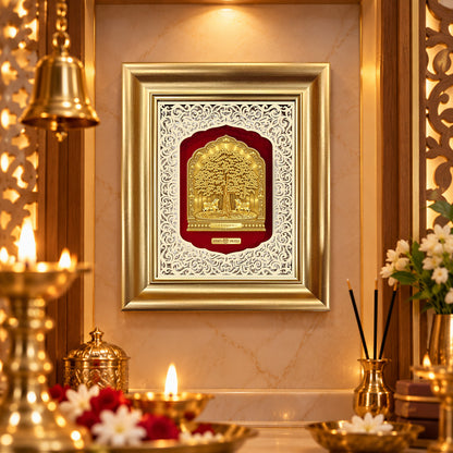24K Gold-Plated Kalpavriksha Frame | Premium Gift Box | 30x25 CM