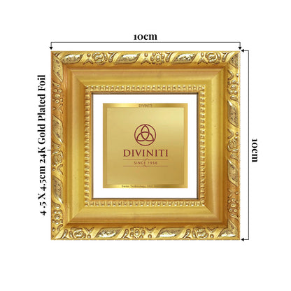 Diviniti Double Glass Frame Personalised Tabletop Photo Frame in 24K Gold Plated Foil | DG-103-S1A