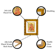 Load image into Gallery viewer, DIVINITI 24K Gold Plated Lord Hanuman Photo Frame For Home Wall Decor, TableTop, Puja (15.0 X 13.0 CM)