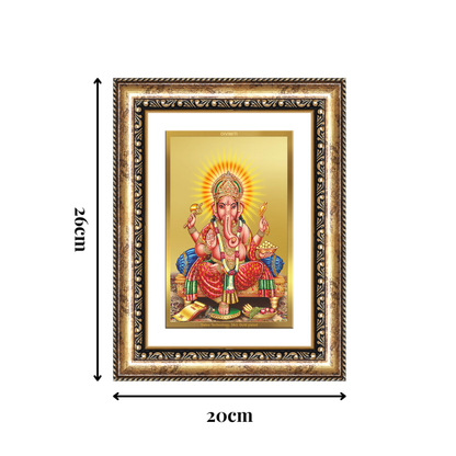 Diviniti 24K Gold Plated Ganesha (Classic) Divine Wall Frame for Home Mandir & Office Decor | Luxury Spiritual Gift