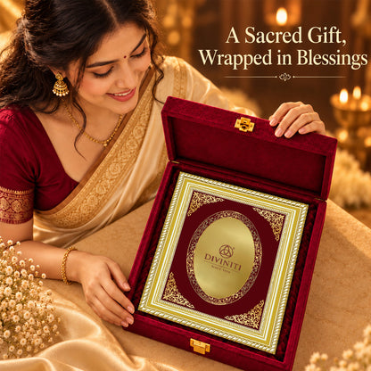 24K Gold-Plated Personalized Frame | Premium Gift Box | 35x27 CM