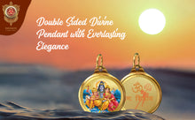 Load image into Gallery viewer, Diviniti 24K Double sided Gold Plated Pendant SHIV PARIVAR &amp; OM|28 MM Flip Coin (1 PCS)