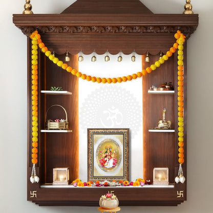 Gayatri Maa | Divine Wall & Tabletop Royal Photo Frame in 24K Gold Plated Foil