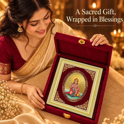 24K Gold-Plated Hanuman Blessings Frame | Premium Gift Box | 35x27 CM