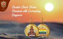 Load image into Gallery viewer, Diviniti 24K Double sided Gold Plated Pendant  Mahavir &amp; Namokar Mantra|28 MM Flip Coin (1 PCS)
