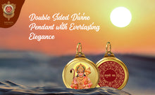 Load image into Gallery viewer, Diviniti 24K Double sided Gold Plated Pendant  Hanuman &amp; Yantra|28 MM Flip Coin (1 PCS)
