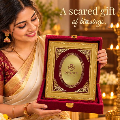 24K Gold-Plated Personalized Frame | Premium Gift Box | 21.5x17.5 CM