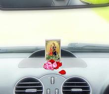 Load image into Gallery viewer, Diviniti 24K Gold Plated Radha Krishna Frame For Car Dashboard, Home Decor, Table Top, Puja, Gift (11 x 6.8 CM)
