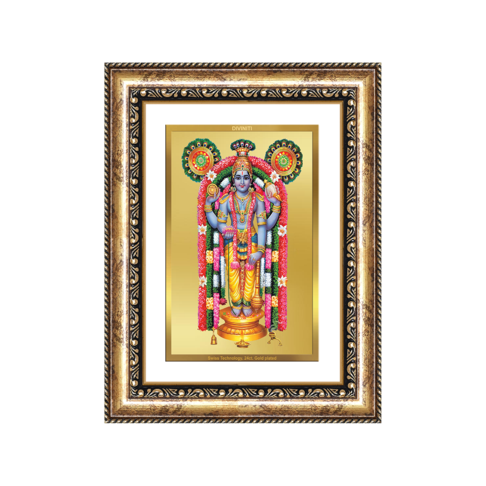 Diviniti 24K Gold Plated Guru Vayurappan (Classic) Sacred Sikh Wall Frame for Home Decor & Office Ambiance | Premium Spiritual Gift