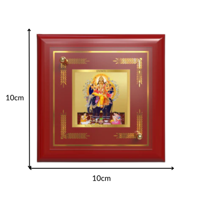 Lord Vishwakarma | Divine Architect of the Universe Tabletop Frame in 24K Gold Plated Foil