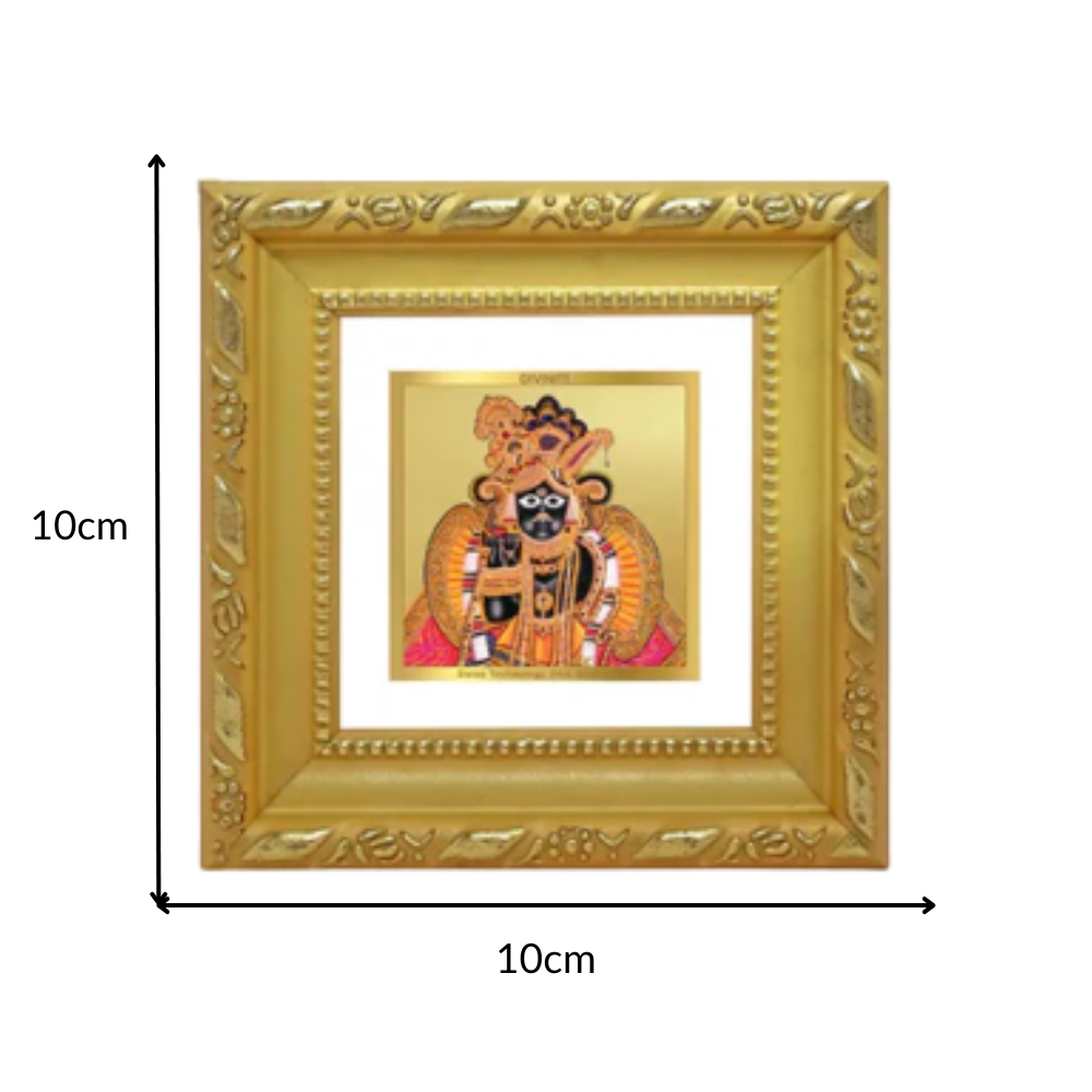 Banke Bihari | Kunjbihari Tabletop Frame in 24K Gold Plated Foil