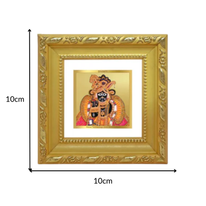 Banke Bihari | Kunjbihari Tabletop Frame in 24K Gold Plated Foil