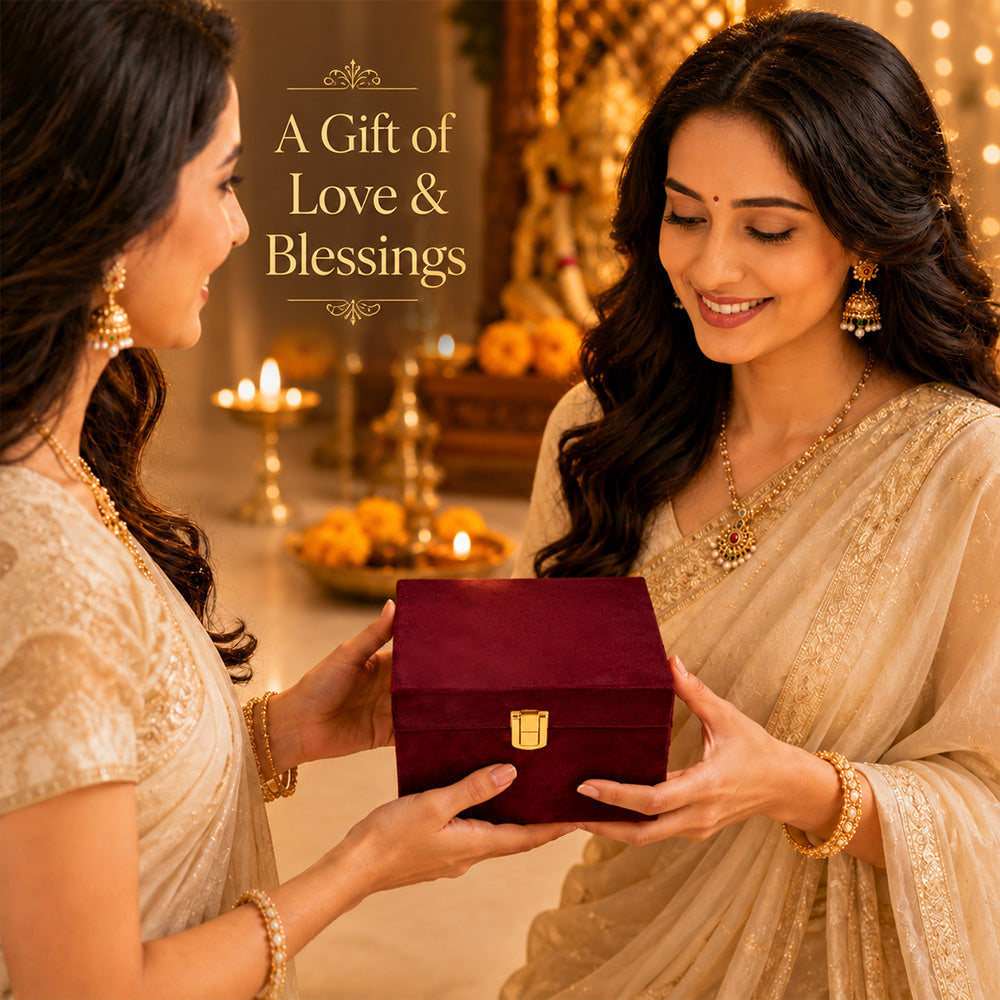 24K Gold-Plated Ganesha Shankh | Premium Gift Box | 14x8 CM