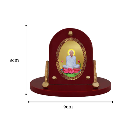 Ram Thakur | Divine Lord Ram Thakur Car Dashboard & Tabletop Photo Frame in 24K Gold Plated Foil