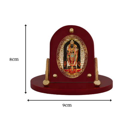 Ram Lalla | Lord Ram Lalla 24K Gold Plated Divine Photo Frame for Car Dashboard, Home Décor & Tabletop | Blessings of Purity, Devotion & Protection