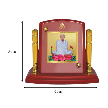 Saint Ram Thakur | Divine Mystic and Spiritual Master Car Dashboard Frame in 24K Gold Plated Foil