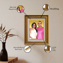Load image into Gallery viewer, Diviniti Photo Frame With Customized Photo Printed on 24K Gold Plated Foil| Personalized Gift for Birthday, Marriage Anniversary &amp; Celebration With Loved Ones| DG 93 Size 5