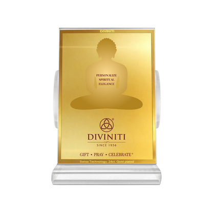 Diviniti Acrylic Personalization Car Dashboard Frame in 24K Gold Plated Foil