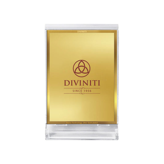 Diviniti Acrylic Personalization Car Dashboard Frame in 24K Gold Plated Foil