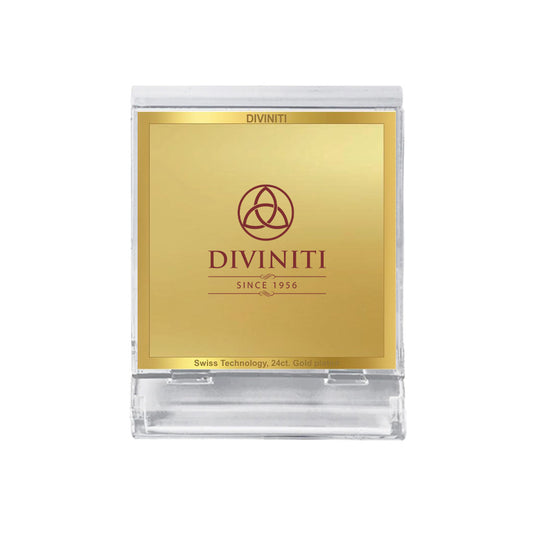Diviniti Acrylic Personalization Car Dashboard Frame in 24K Gold Plated Foil