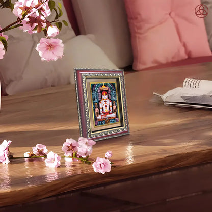 Adinath | Adishwara Tirthankara Rishabhanatha for Wall & Tabletop Photo Frame in 24K Gold Plated Foil