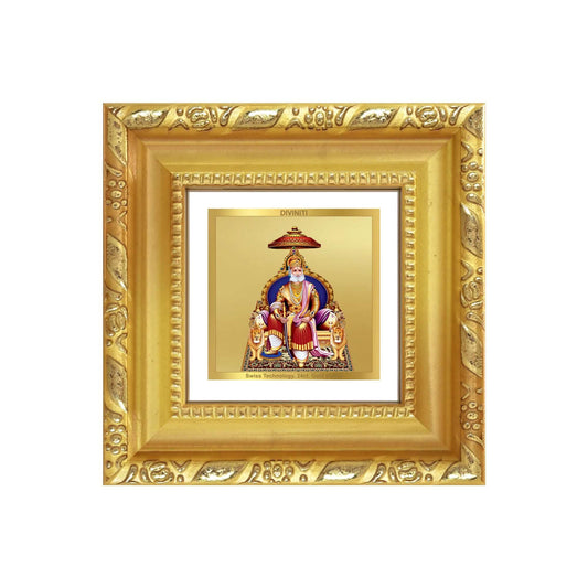 Agrasen Maharaj | Legendary King & Social Reformer | Symbol of Prosperity & Benevolence For Tabletop Frame in 24K Gold Plated Foil