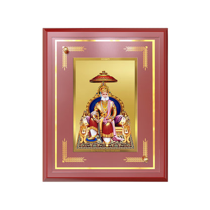 Maharaja Agrasen | King Agrasen Wall and Tabletop Photo Frame in 24K Gold Plated Foil