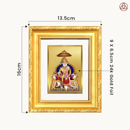 Maharaja Agrasen For Wall Hanging & Tabletop Frame in 24K Gold Plated Foil