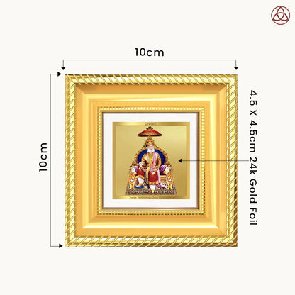 Maharaja Agrasen for Tabletop Frame in 24K Gold Plated Foil