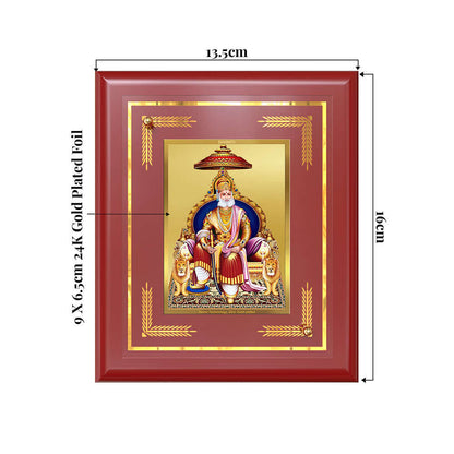 Maharaja Agrasen For Wall & Tabletop Frame in 24K Gold Plated Foil