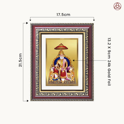Maharaja Agrasen for Wall & Tabletop Photo Frame in 24K Gold Plated Foil