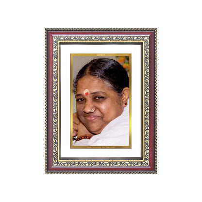 Mata Amritanandamayi | Guru Amma Wall and Tabletop Photo Frame in 24K Gold Plated Foil
