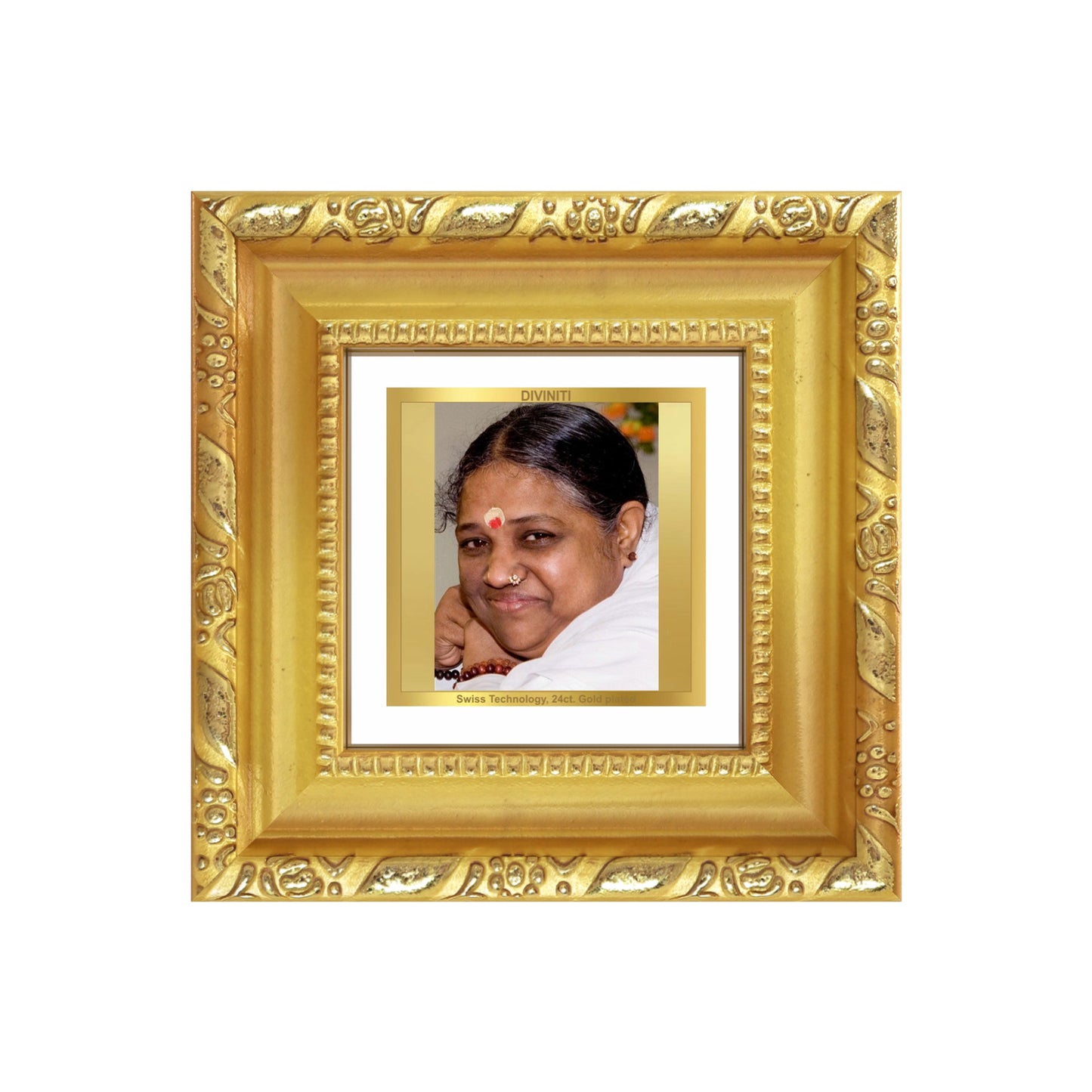 Mata Amritanandamayi | Guru Amma For Tabletop Frame in 24K Gold Plated Foil