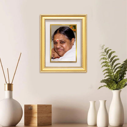 Mata Amritanandamayi | Guru Amma For Wall & Tabletop Frame in 24K Gold Plated Foil
