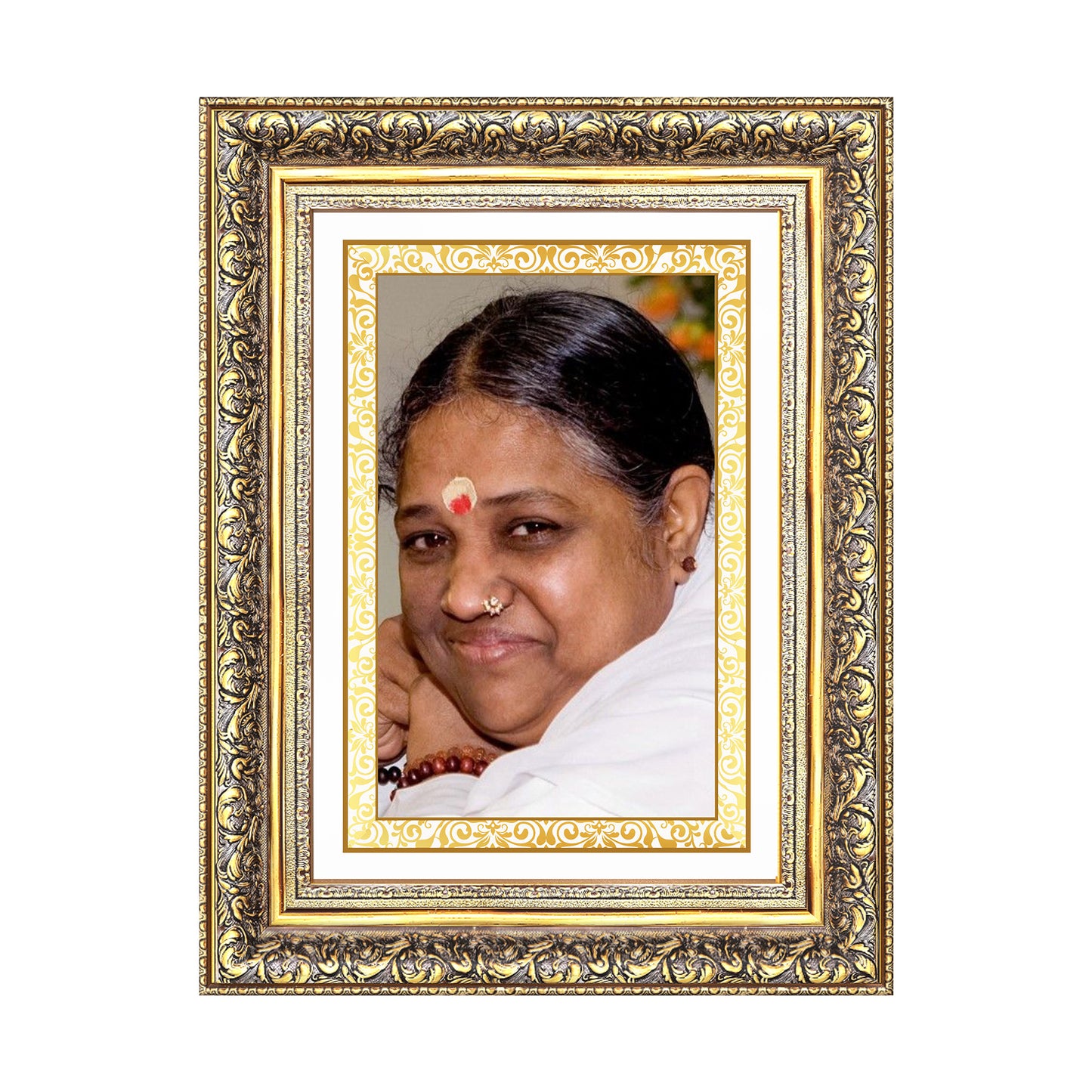 Mata Amritanandamayi | Guru Amma for Wall Photo Frame in 24K Gold Plated Foil