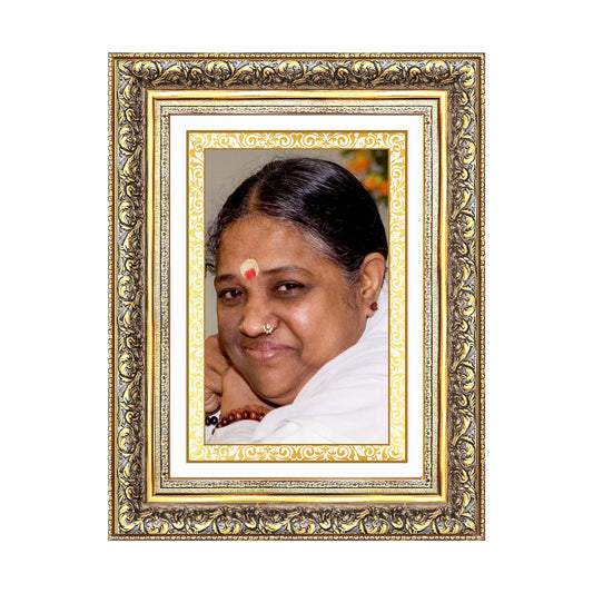 Mata Amritanandamayi | Guru Amma for Wall Photo Frame in 24K Gold Plated Foil