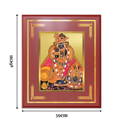 Banke Bihari | Kunjbihari Wall Mount Photo Frame in 24K Gold Plated Foil