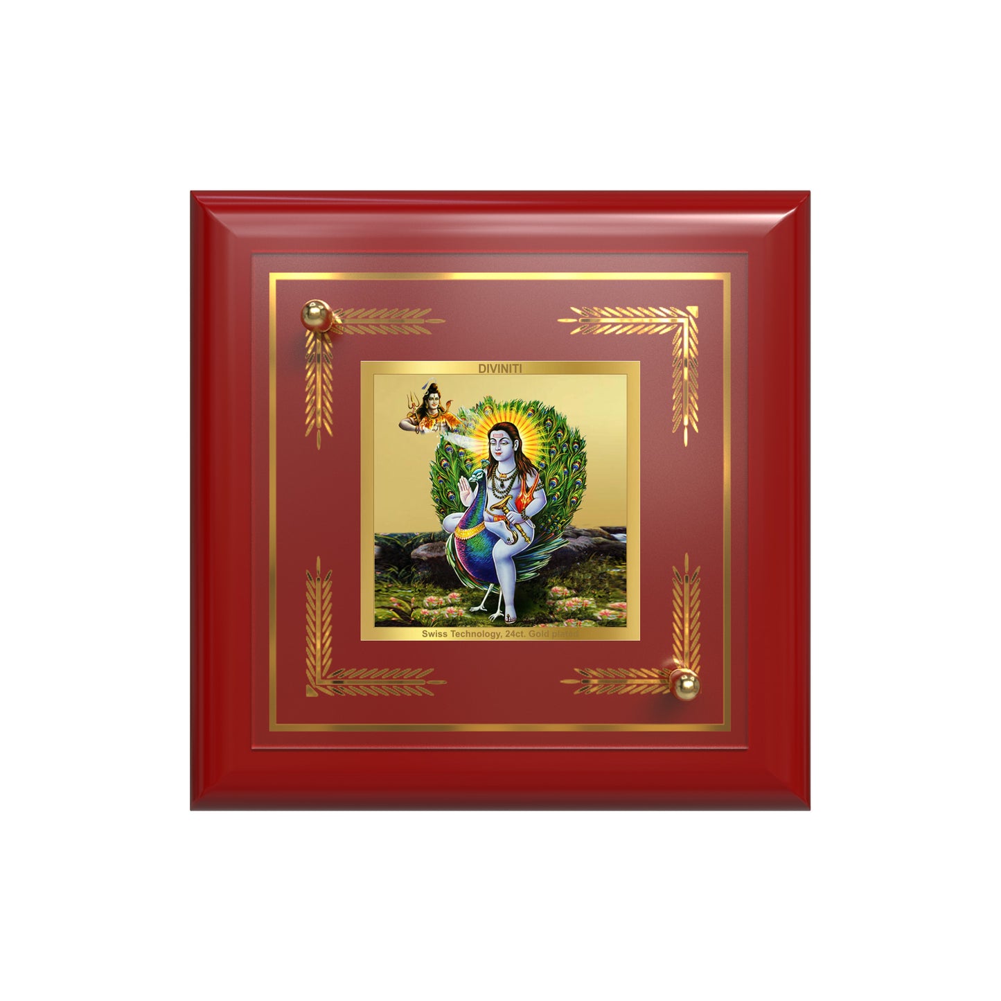 Baba Balak Nath | Paunahari For Tabletop Frame in 24K Gold Plated Foil