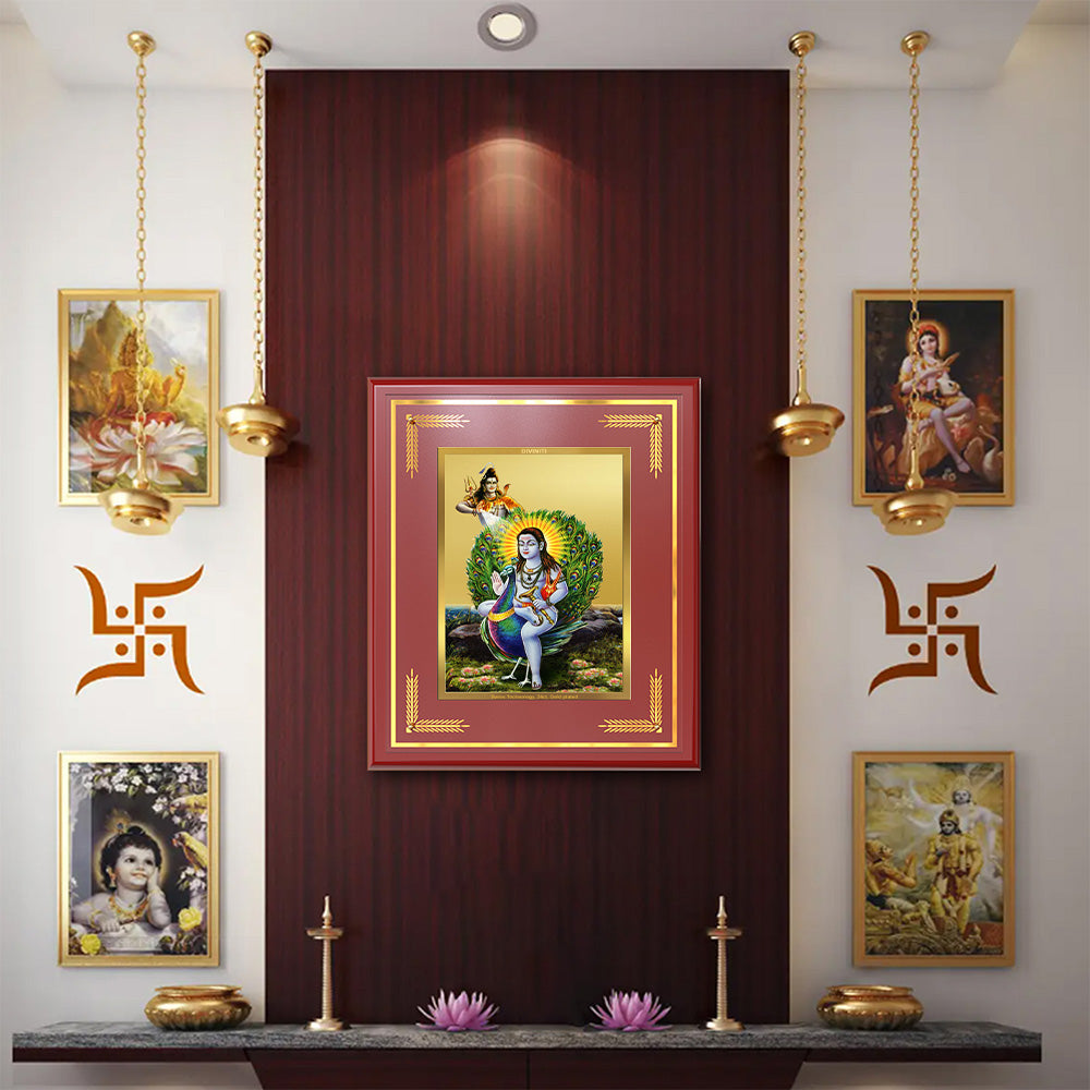 Baba Balak Nath | Paunahari For Wall & Tabletop Frame in 24K Gold Plated Foil