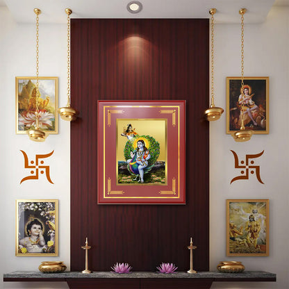 Baba Balak Nath | Paunahari For Wall & Tabletop Frame in 24K Gold Plated Foil
