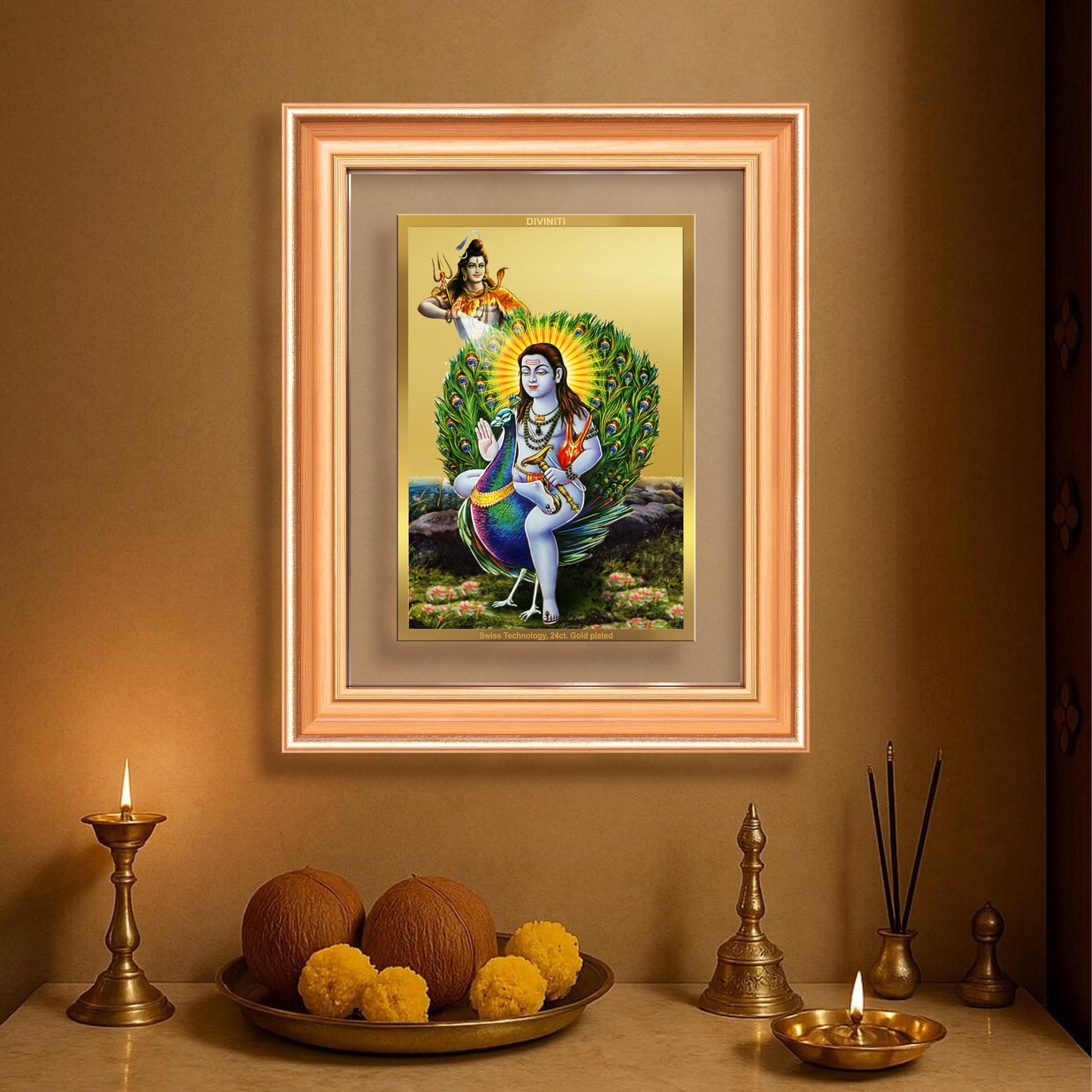 Baba Balak Nath | Paunahari For Wall & Tabletop Frame in 24K Gold Plated Foil