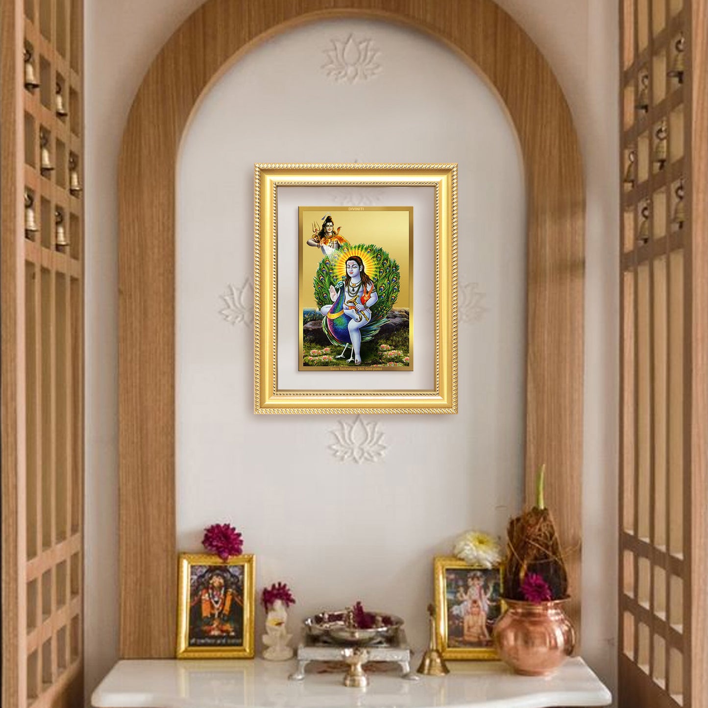 Baba Balak Nath | Paunahari For Wall & Tabletop Frame in 24K Gold Plated Foil