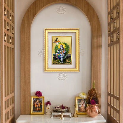 Baba Balak Nath | Paunahari For Wall & Tabletop Frame in 24K Gold Plated Foil